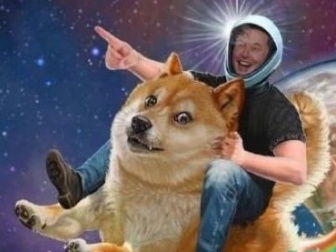 A vibrant illustration of Dogecoin mining rigs in action, symbolizing affordable entry into crypto hashing